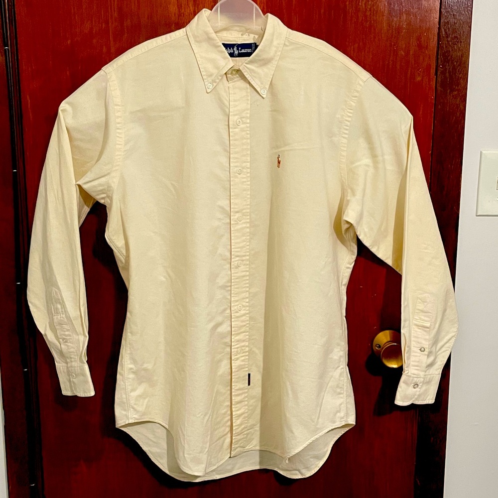 Ralph Lauren Mens Large 16.5 - 35 Button Dress Shirt